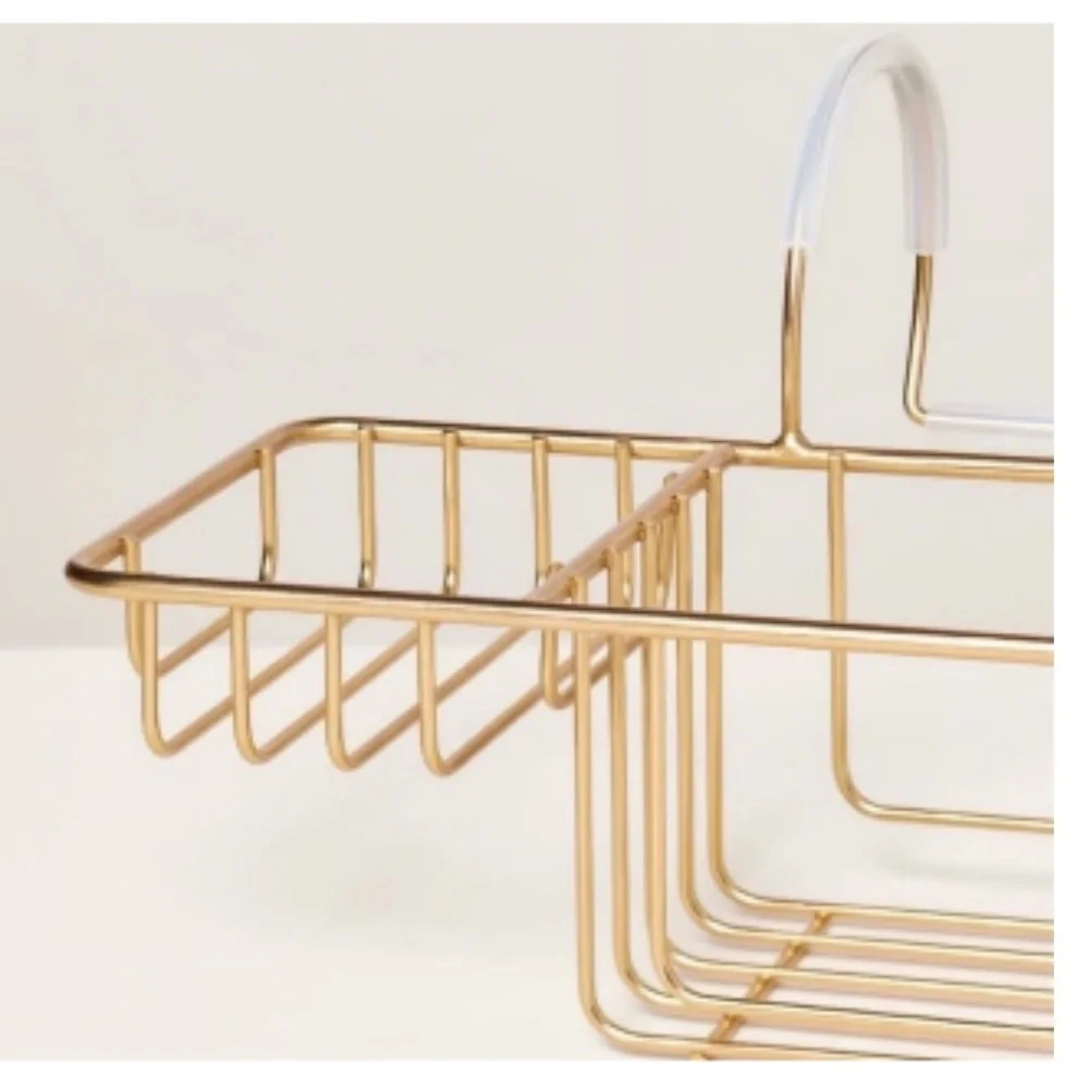 NWT Hearth&Hand with Magnolia Over-the-Side Wired Bathtub Caddy Brass Finish